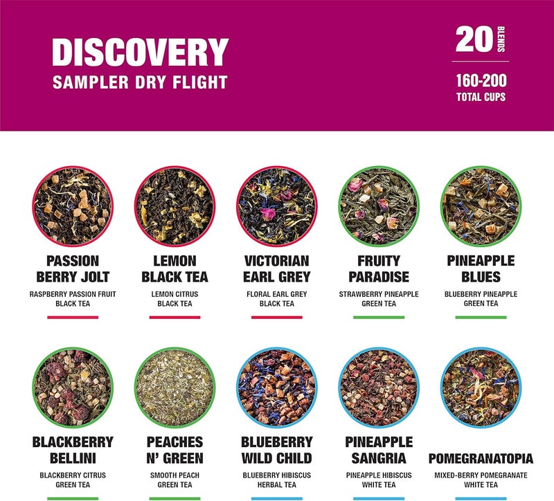 Tiesta Tea Discovery Sampler Dry Flight Set - Image 2